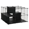 Pet Playpen DIY Small Animal Cage Fence with Door Storage Shlef Indoor Outdoor for Kitten Bunny Chinchilla Pet Mink