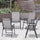 Folding Outdoor Patio Chairs Set of 4 Stackable Portable for Deck, Garden, Camping and Travel