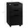 3 Drawer Mobile File Cabinet, Rolling Printer Stand, Vertical Filing Cabinet, Black