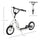 Youth Scooter Front and Rear Caliper Dual Brakes 12-Inch Inflatable Front Wheel Ride On Toy For Age 5+ - White