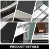 Aluminum Portable Skidproof PVC Carpeted Folding Wheelchair Ramp, 10'