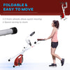 Red Foldable Upright Training Exercise Bike Indoor Stationary X Bike,  Magnetic Resistance for Aerobic Exercise