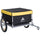 Yellow Bicycle Cargo Trailer, Two-Wheel Bike Luggage Wagon Bicycle Trailer with Removable Cover