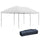 10' x 19' Pop Up Canopy with Easy Up Steel Frame, 3-Level Adjustable Height and Carrying Bag, Sun Shade Event Party Tent for Patio, Backyard, Garden, Off-White