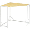 Space-Saving Small Corner Desk & Corner TV Stand, Corner Computer Desk with Strong Metal Frame