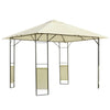 10' x 10' Outdoor Gazebo Canopy Modern Canopy Shelter with Weather Resistant Roof & Steel Frame for Parties, BBQs, & Shade