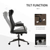 High-Back Executive Office Chair, Ergonomic Leather Computer Desk Chair with Adjustable Height, Removable Headrest and 360 Swivel Wheels