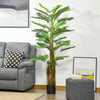 6ft Artificial Tropical Palm Tree, Faux Decorative Plant in Nursery Pot for Indoor or Outdoor DÃ©cor