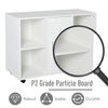 Multipurpose Filing Cabinet Printer Stand with an Interior Cabinet, 2 Shelves, Printers/Scanner Area, White