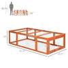 Large Wooden Rabbit Hutch Bunny Hutch Small Animal Habitat Enclosure Outdoor Run and Lockable Doors, Natural