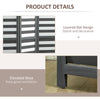 Screen Divider Room Divider Screen with Foldable Design for Indoor Bedroom Office 5' White Grey