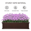 48.5" Raised Garden Bed Planter Box for Flowers Herbs Veggies & Fruits for Garden Backyard Patio Brown