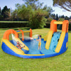 5-in-1 Inflatable Water Slide Kids Bounce House Jumping Castle Includes Slide, Basket, Pool, Water Gun, Climbing Wall, with Carry Bag, Repair Patches without Air Blower