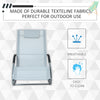 Zero Gravity Rocking Chair Outdoor Chaise Lounge Chair Recliner with Detachable Pillow & Weather-Fighting Fabric for Patio, Deck, Pool, Grey