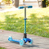 Kid's Adjustable Kick Scooter w/ Foldable 3 Wheel Design & Flashing LED Lights