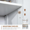71" Buffet with Hutch, Modern Kitchen Pantry Storage Cabinet with Microwave Oven Countertop, Drawer, and Cupboard, White