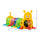 Kids Caterpillar Tunnel Outdoor Indoor Climb-N-Crawl Play Equipment for 3-6 Years Old, 6 Sections, for Daycare, Preschool, Playground