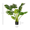 3.5ft Artificial Monstera Tree, Faux Decorative Plant in Nursery Pot for Indoor or Outdoor DÃ©cor