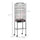 62" Metal Indoor Bird Cage Starter Kit With Detachable Rolling Stand, Storage Basket, And Accessories, Black