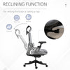 Mesh Home Office Chair High Back Task Recliner with Adjustable Height, Lumbar Back Support, Arm, Headrest, Grey