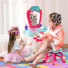 25 Pcs Kids Vanity Musical Dressing Table Magic Mirror Lights Lake Blue & White