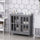 Multifunctional Bathroom Cabinet Storage Organizer Tower with Door and Shelf  Grey