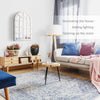 43" x 27.5" Wall Mirror, Arch Window Mirror for Wall in Living Room, Bedroom, Rustic White