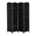 6' Tall Wicker Weave 4 Panel Room Divider Wall Divider, Black