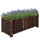 39" x 16" x 16" Wooden Raised Bed Garden Flower Planter Box for Vegetables and Herbs with 4 Drainage Holes Rustic Column Edge