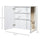 Wall Mounted Bathroom Medicine Cabinet with Mirror Steel Frame and Storage Organizer Double Doors  White