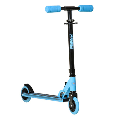 Folding Kids Push Kick Scooter w/ Adjustable Handlebar Brake System, Blue