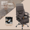 Kneading Massage Office Chair, Reclining Executive Office Chair, PU Leather High Back Computer Chair with Lumbar Cushion, Footrest, Adjustable Height, Dark Brown