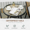 3 Pieces Patio PE Rattan Bistro Set, Round Resin Wicker Coffee Set, w/ Chairs & Coffee Table Conversation Set, for Garden, Cream White