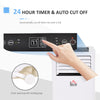 8000BTU Portable Mobile Air Conditioner Cooling Dehumidifying Ventilating with Remote Controller, LED Display, 2 Speed Fans, White