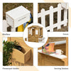 Outdoor Playhouse w/ Fence and Serving Station 82.75" L x 42.25" W x 55" H