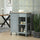 Kitchen Island Cart, Rolling Kitchen Island with Storage, Solid Wood Top, Drawer, for Dining Room, Gray