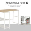 83'' Two Person Desk with Storage Shelves, Computer Office Double Desk, Large Office Desk Study Writing Table for Home Office, Natural