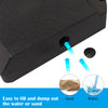 Cantilever Umbrella Base Stand Holder with Channel Grooves for Powerful Support  4-Piece  Black