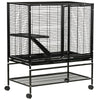 2-Tier Small Animal Cage Pet Playpen for Ferrets Chinchillas Guinea Pigs Kittens with Wheels Removable Tray Platform Ramp, 36" x 20" x 42"