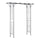 82" Decorative Metal Garden Trellis Arch with Durable Steel Tubing & Elegant Scrollwork, Perfect for Weddings