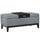 42" Rectangular Linen Fabric Storage Ottoman Bench with Removable Tray for Living Room, Entryway, or Bedroom, Charcoal Grey