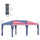 Outdoor 10' x 20' Patio Gazebo Outdoor Pop-Up Canopy with Sidewalls, 6 Mesh Walls for Party, Events, Backyard, Lawn, American Flag
