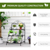 3 Tier Metal Plant Stand, Ladder Display Shelf, Flower Pot Holder, Storage Organizer Rack for Indoor Outdoor Patio Balcony Yard