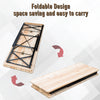 6' Wooden Outdoor Traditional Folding Picnic Table and Bench Set