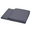 Porch Swing Cushions with Backrest and Ties, 48.75" x 21.75" Outdoor Swing Replacement Cushions for Patio Furniture, Set of 2, Dark Gray