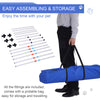 3PC Portable Dog Agility Training Equipment Pet Obstacle Exercise Adjustable Jump Ring High Jumper w/ Carry Bag