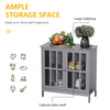 Multifunctional Bathroom Cabinet Storage Organizer Tower with Door and Shelf  Grey