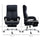 High-Back Office Chair Computer Desk Chair with Footrest Reclining Function and Adjustable Height Black