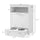 Pet Feeder Station, Dog and Cat Food Storage Feeding Station, Food Cabinet Pet Storage Organizer, White