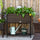 Indoor/Outdoor Rattan Flower Planter Box with Tool Storage Rack Below and Sturdy Elevated Work Area  28" H